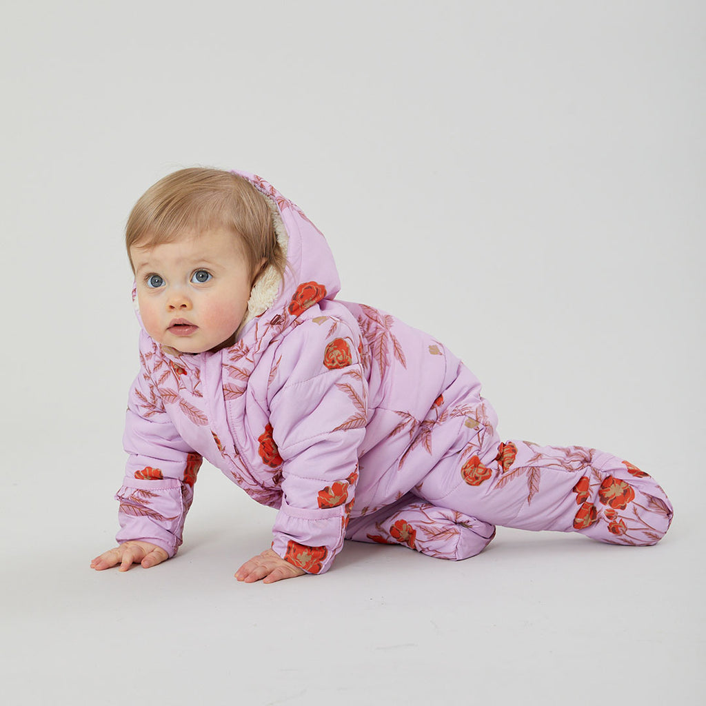 Baby Girls Lindsey Snowsuit - Lavender Poppy