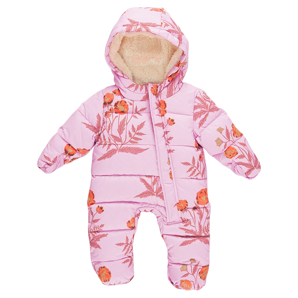 Baby Girls Lindsey Snowsuit - Lavender Poppy