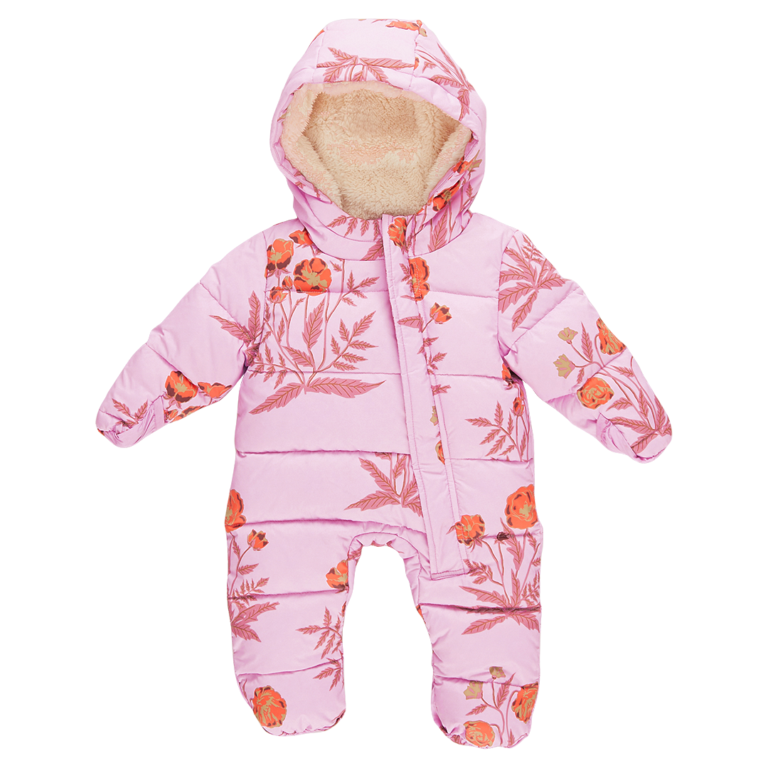Baby Girls Lindsey Snowsuit - Lavender Poppy