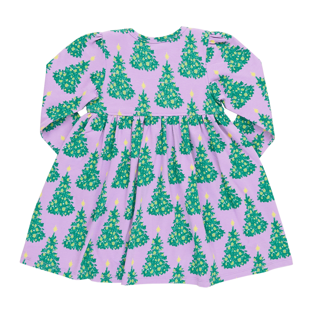 Baby Girls Organic Steph Dress - Lavender Forest