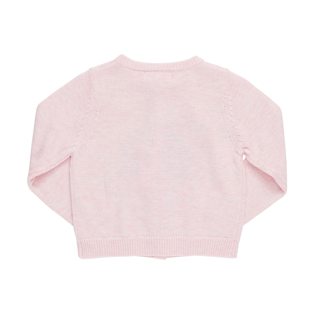 Baby Girls Maude Sweater - Pink Santa