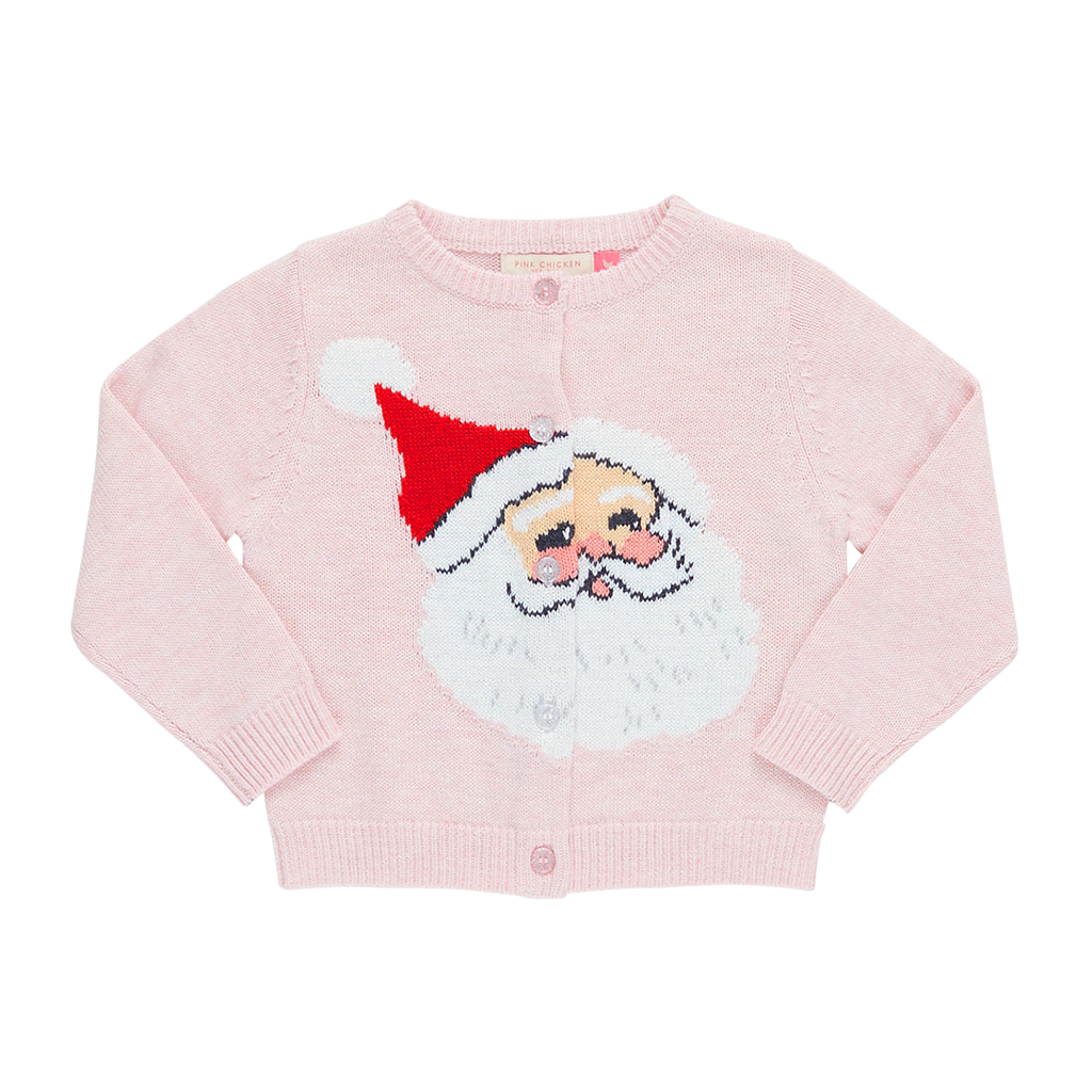 Baby Girls Maude Sweater - Pink Santa