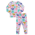 Kids Bamboo PJ Set - Bow Party