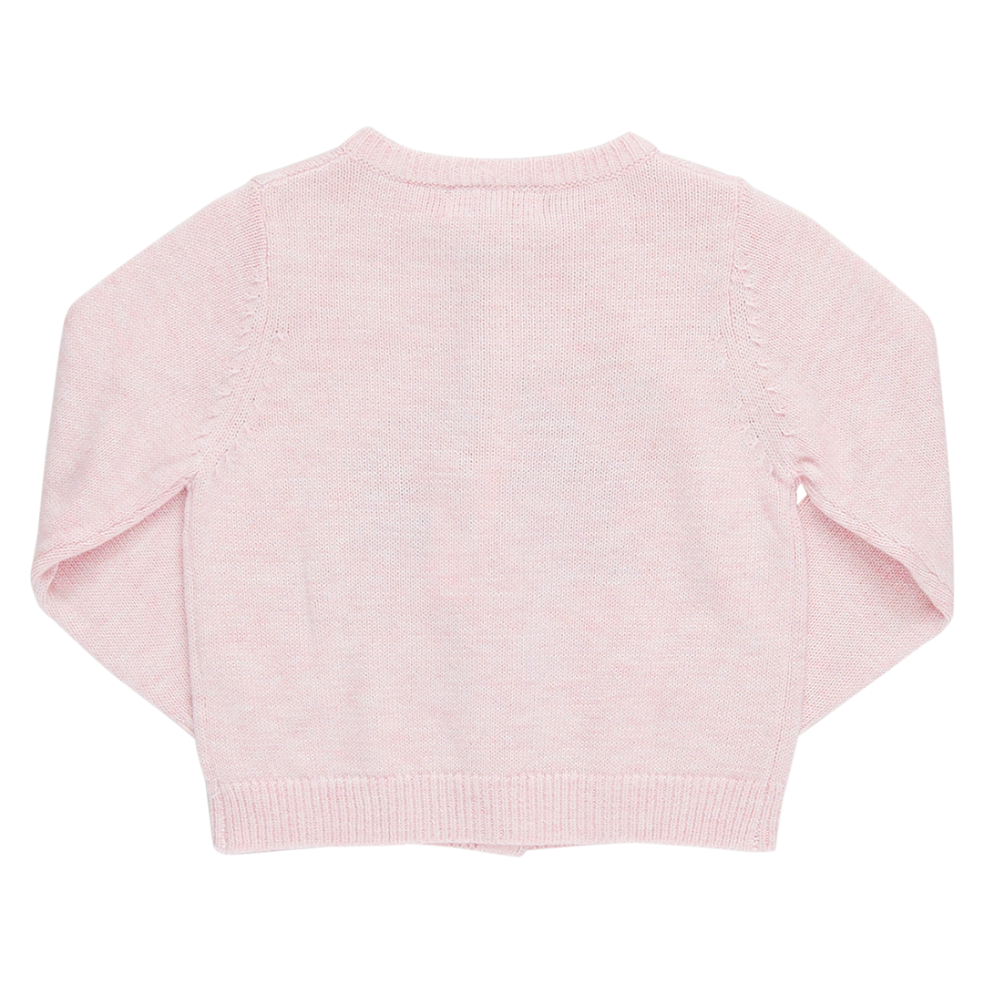 Girls Maude Sweater - Pink Santa