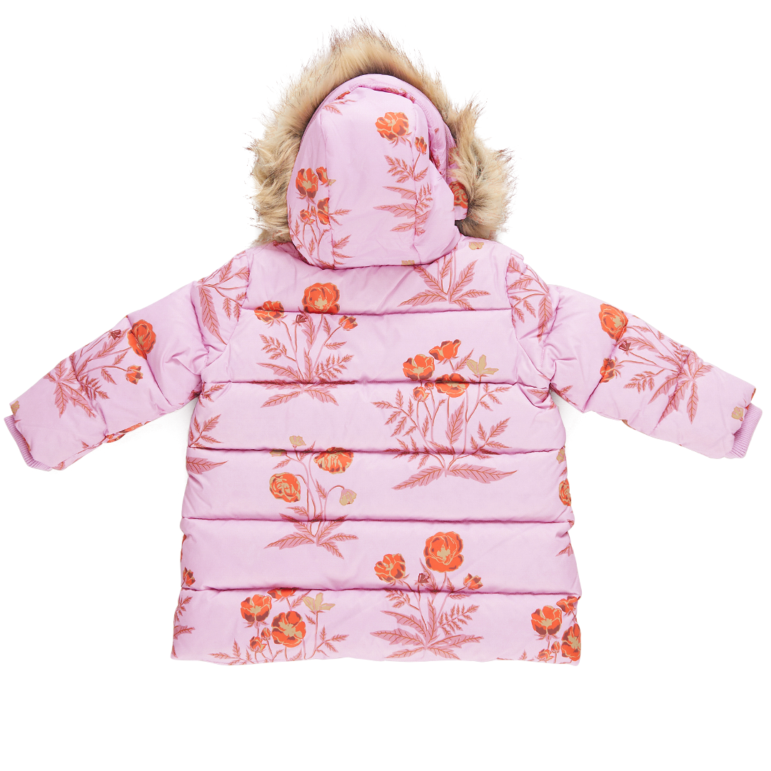Girls Paulina Puffer - Lavender Poppy