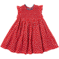 Girls Stevie Dress - Tiny Red Roses