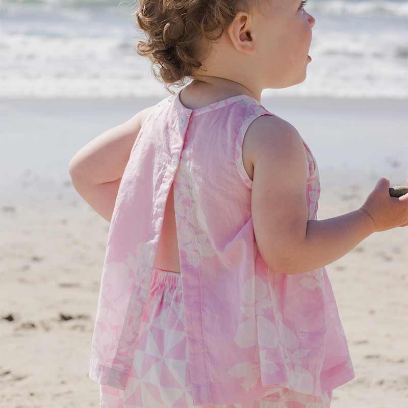 Baby Girls Jaipur 2-Piece Set - Pink Bouquet Floral