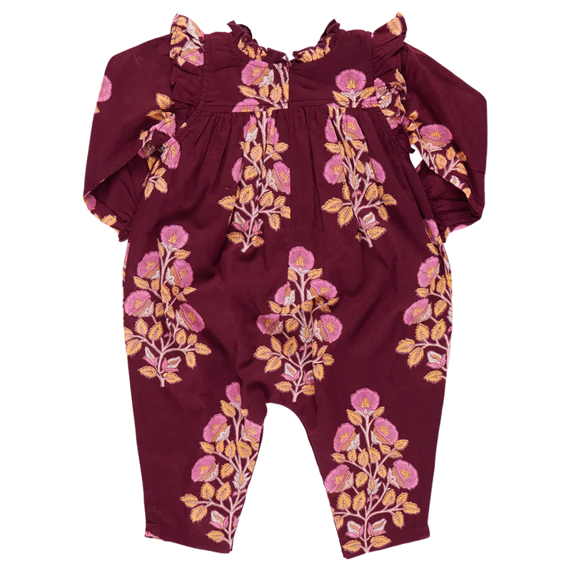 Baby Girls Kalani Jumper - Burgundy Bouquet Floral