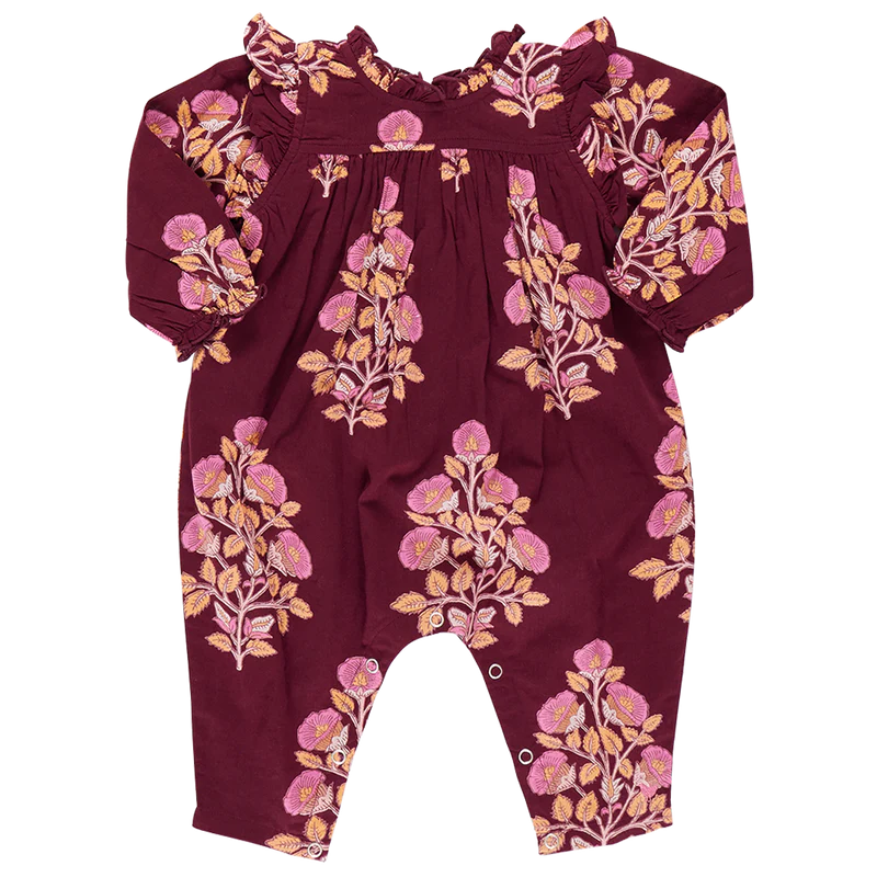 Baby Girls Kalani Jumper - Burgundy Bouquet Floral
