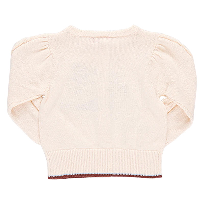 Girls Cable Constance Sweater - Wild Horse