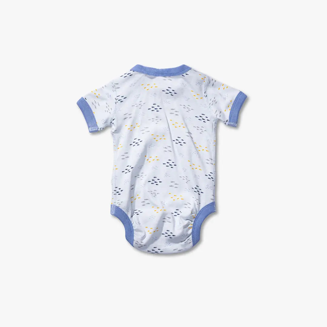 Sardines Short Sleeve Baby Bodysuit