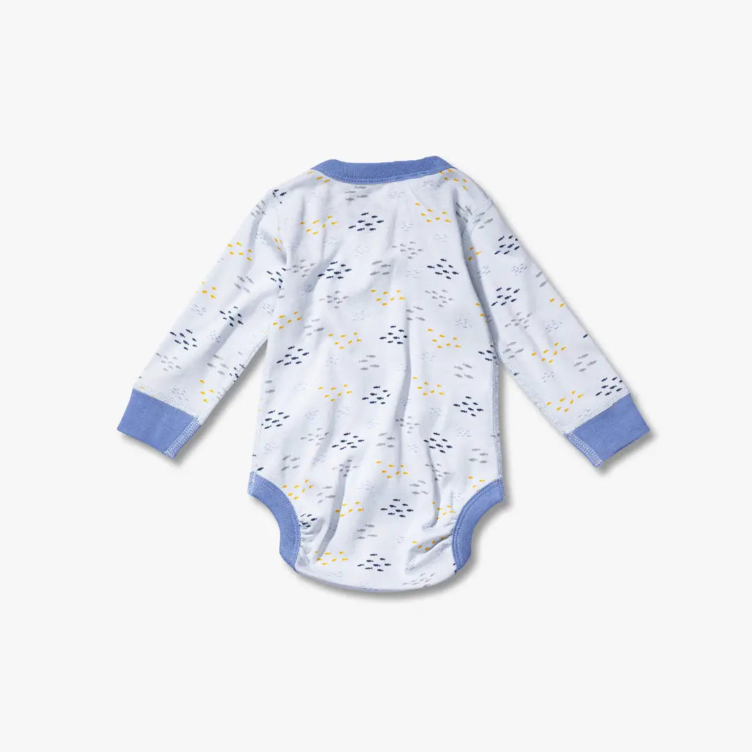 Sardines Long Sleeve Baby Bodysuit