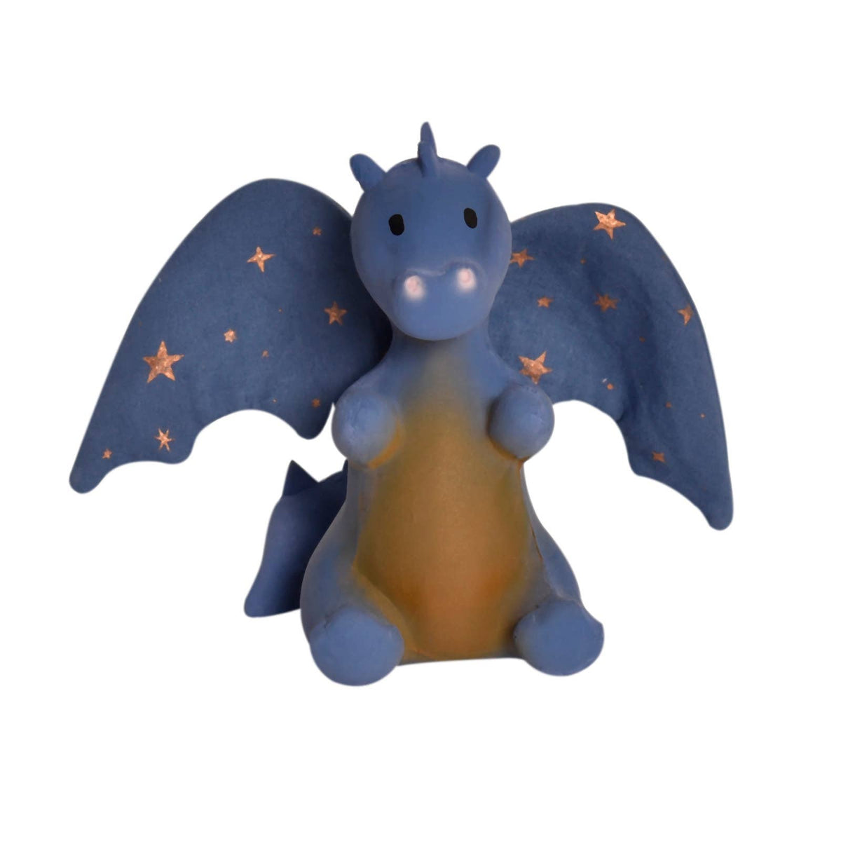 Dragon Bone Rattle Baby Midnight Dragon Natural Rubber Rattle with Crinkle Wings – Merier