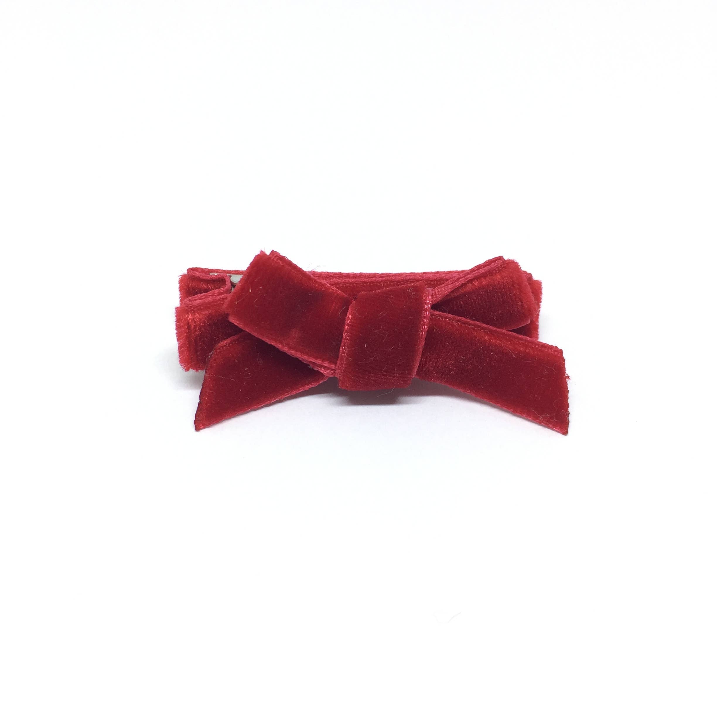 Red Velvet Mini Hair Bow