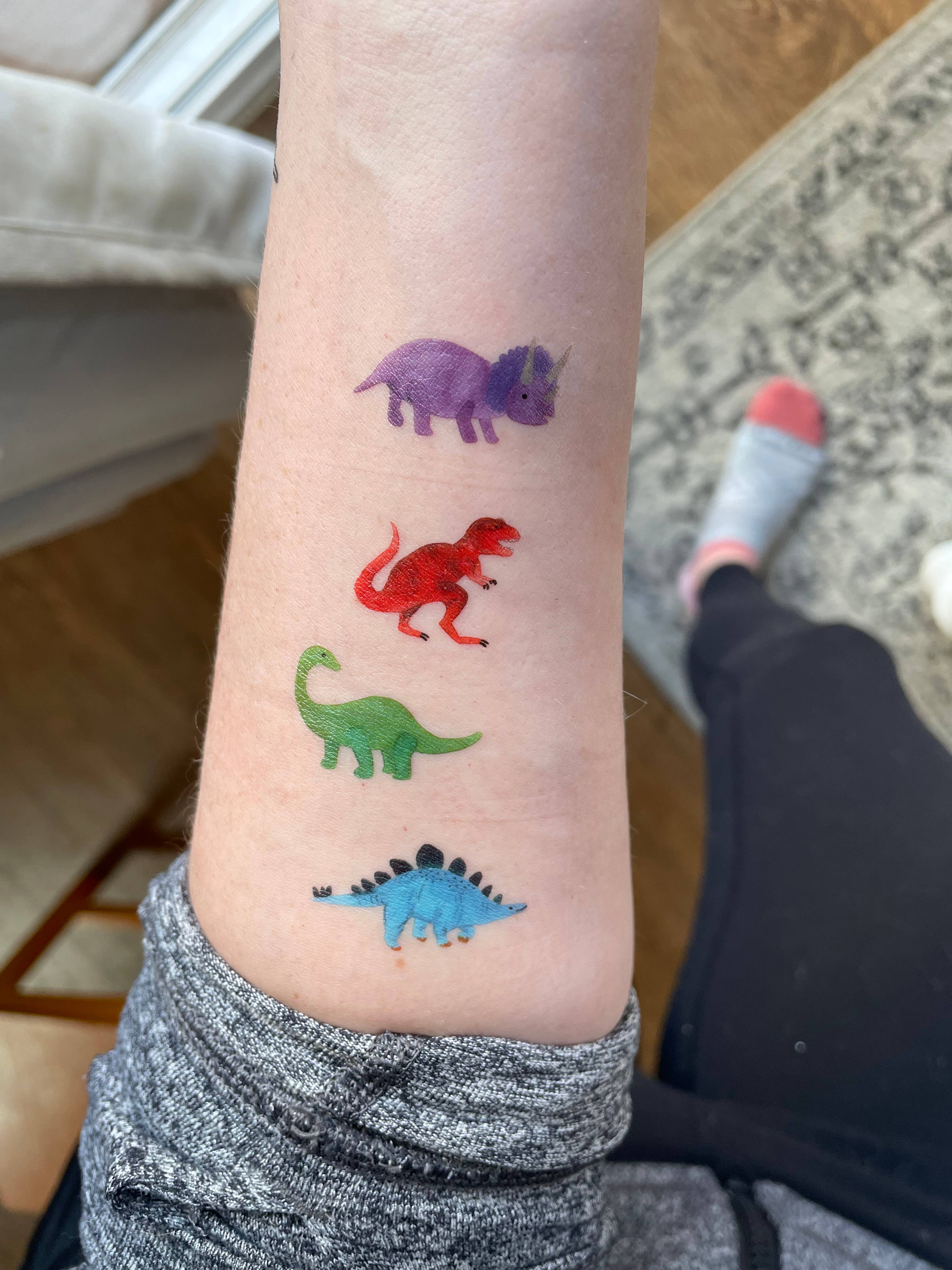 Dinosaurs Temporary Tattoo Set