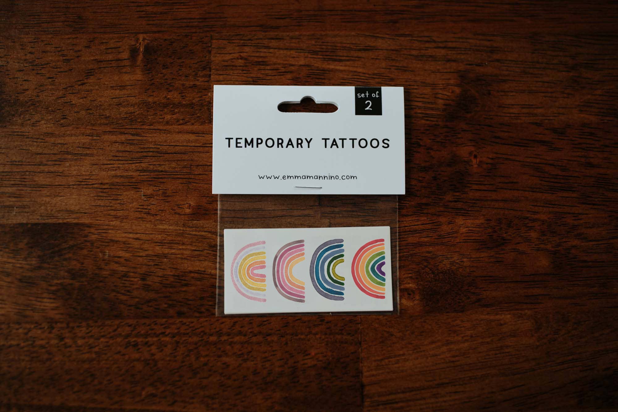 Rainbows Temporary Tattoo Set