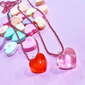 Pop Cutie Jello Heart Kids Necklaces - Valentine