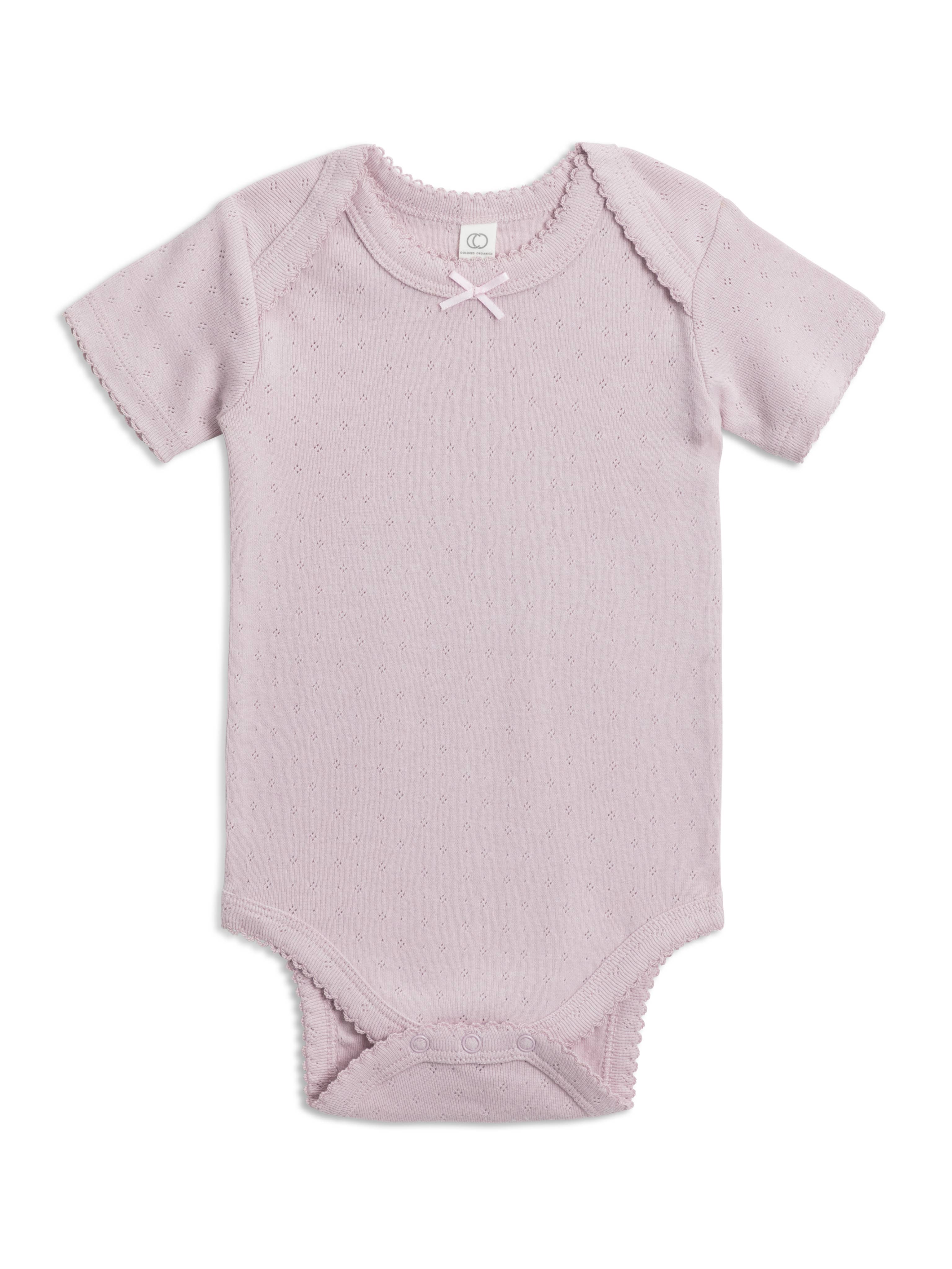 Josie Pointelle Short Sleeve Bodysuit - Wisteria