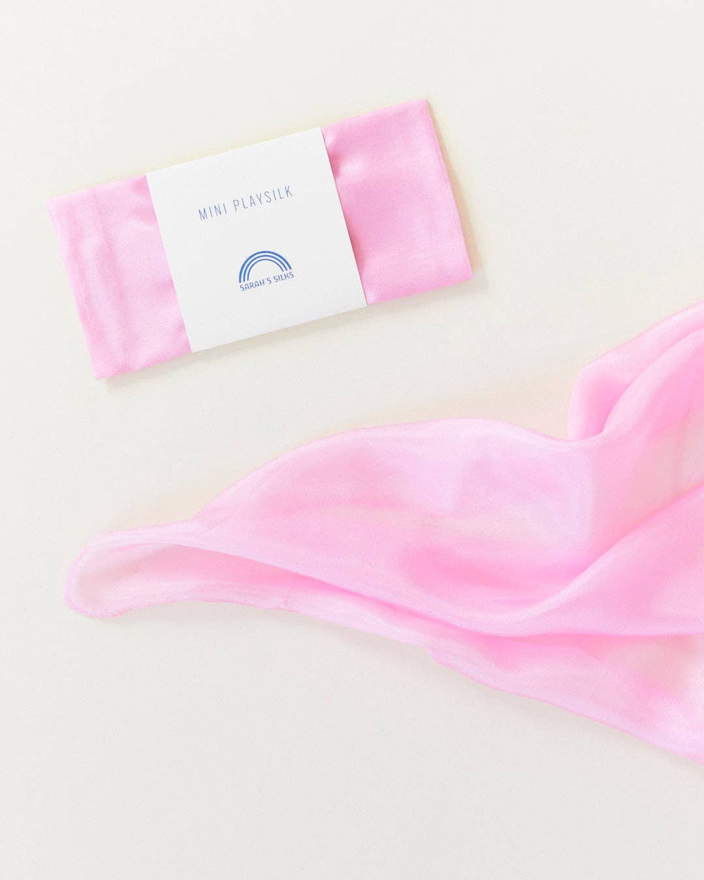 Mini Playsilks - Pretend Play 100% Natural Silk Waldorf Toys: Pink
