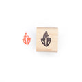 Folk Art Leaf Mini Stamp
