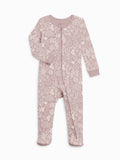 Peyton Footed Sleeper - Coral Reef / Wisteria
