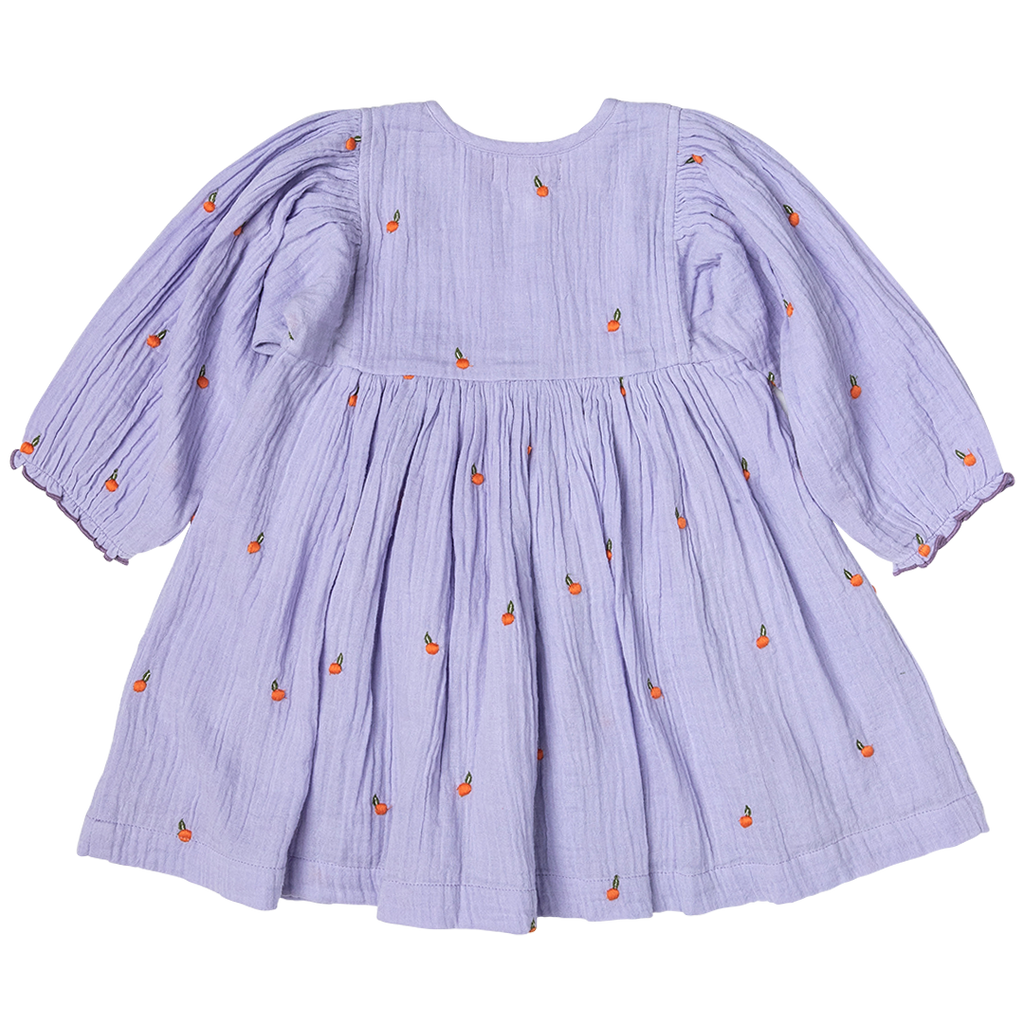 Girls Ava Bella Dress - Lavender Oranges