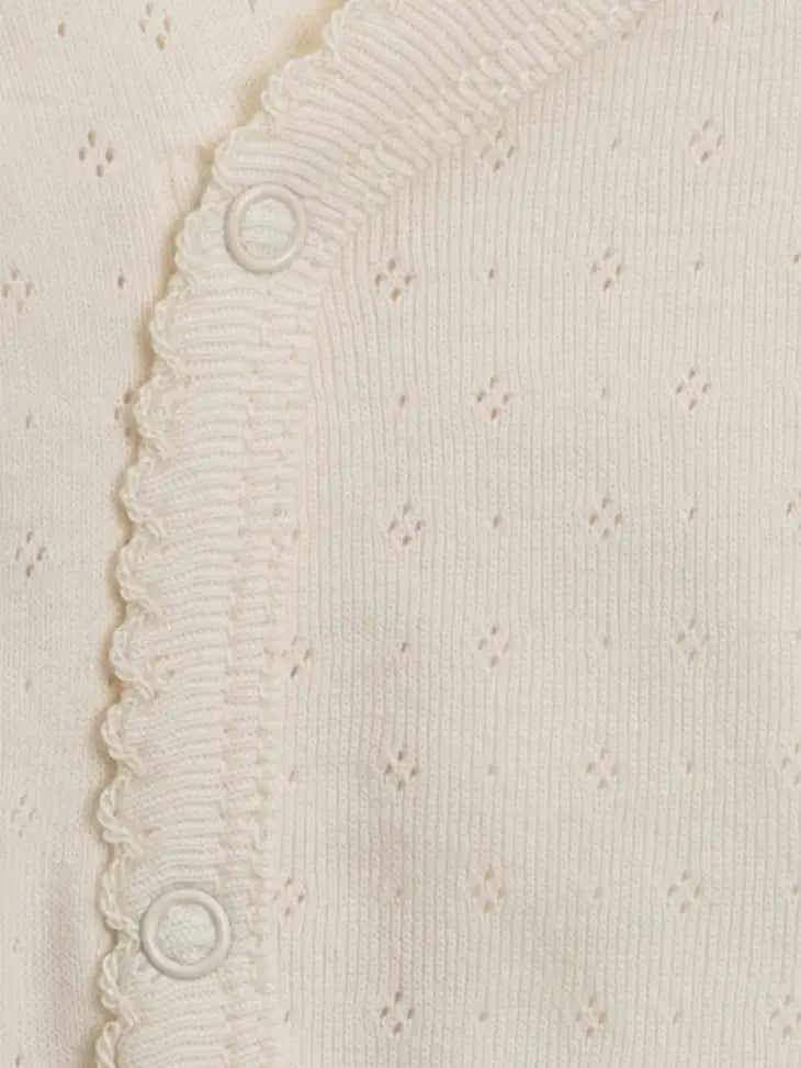 Rose Pointelle Kimono Bodysuit - Ivory