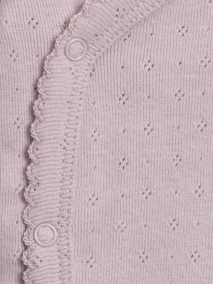 Rose Pointelle Kimono Bodysuit - Wisteria